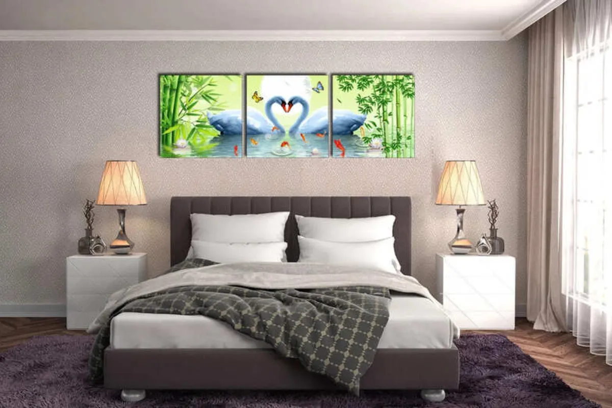 Những bộ tranh canvas treo phòng ngủ đẹp nhất