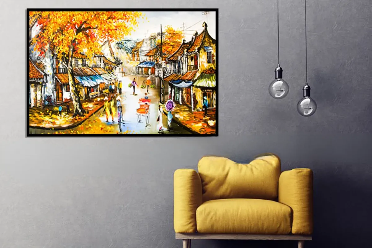 Tính toán kỹ trước khi treo tranh Canvas Hà Nội