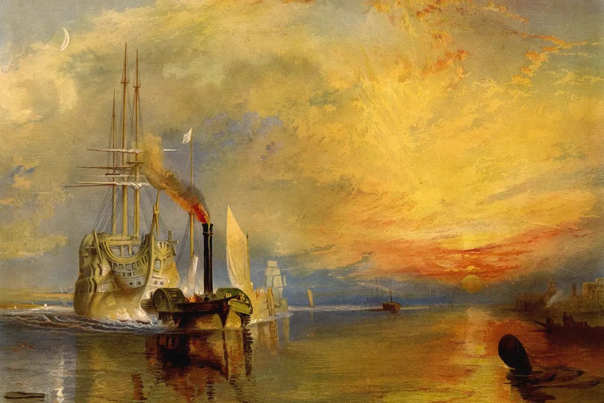 THE FIGHTING TEMERAIRE của họa sĩ J.M.W Turner
