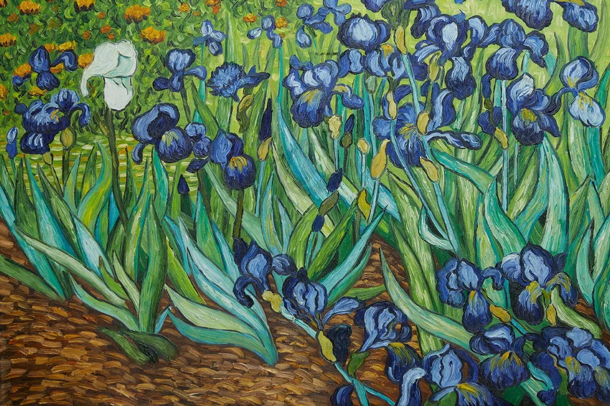Cánh Đồng Hoa IRISES của Vincent Van Gogh