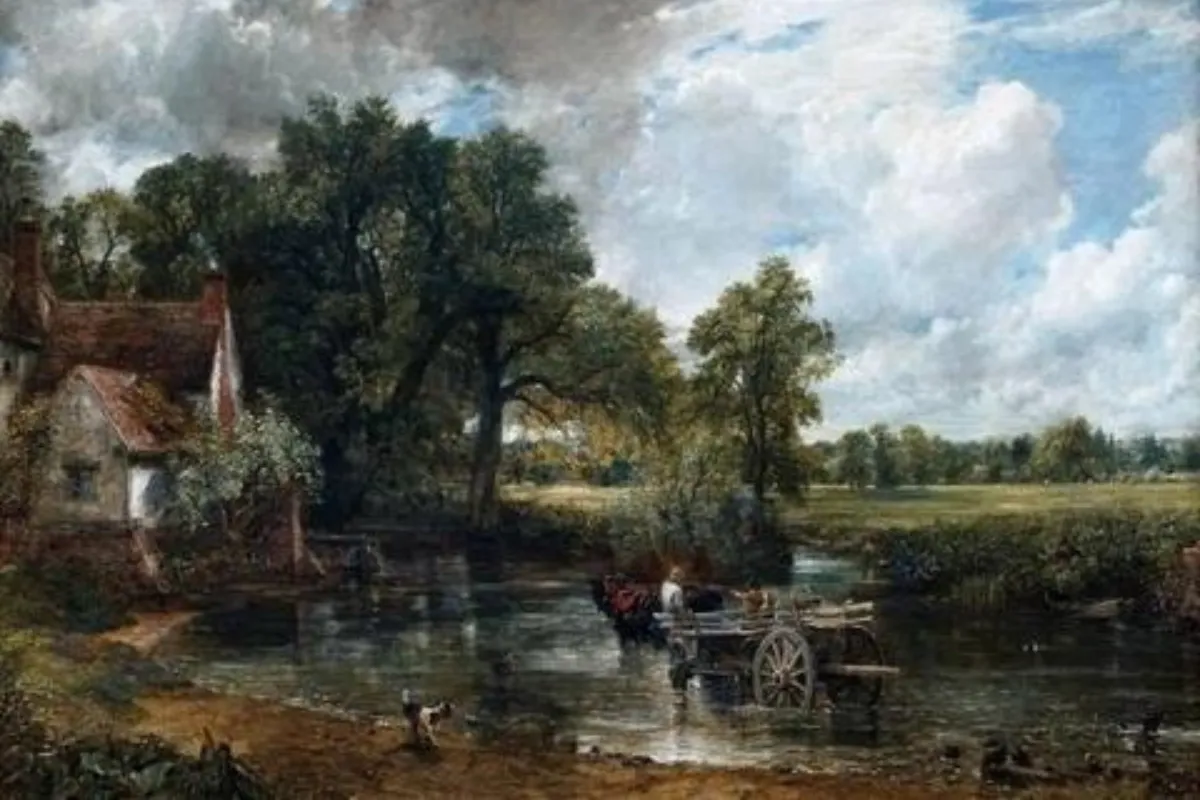 Cảnh Làng Quê Châu Âu đẹp thơ mộng THE HAY WAIN của họa sĩ John Constable