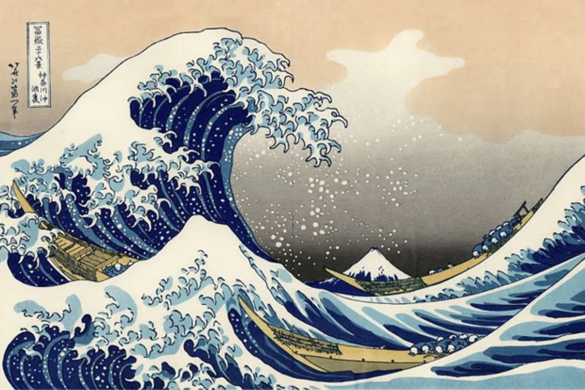 THE GREAT WAVE OFF KANAGAWA của họa sĩ Katsushika Hokusai