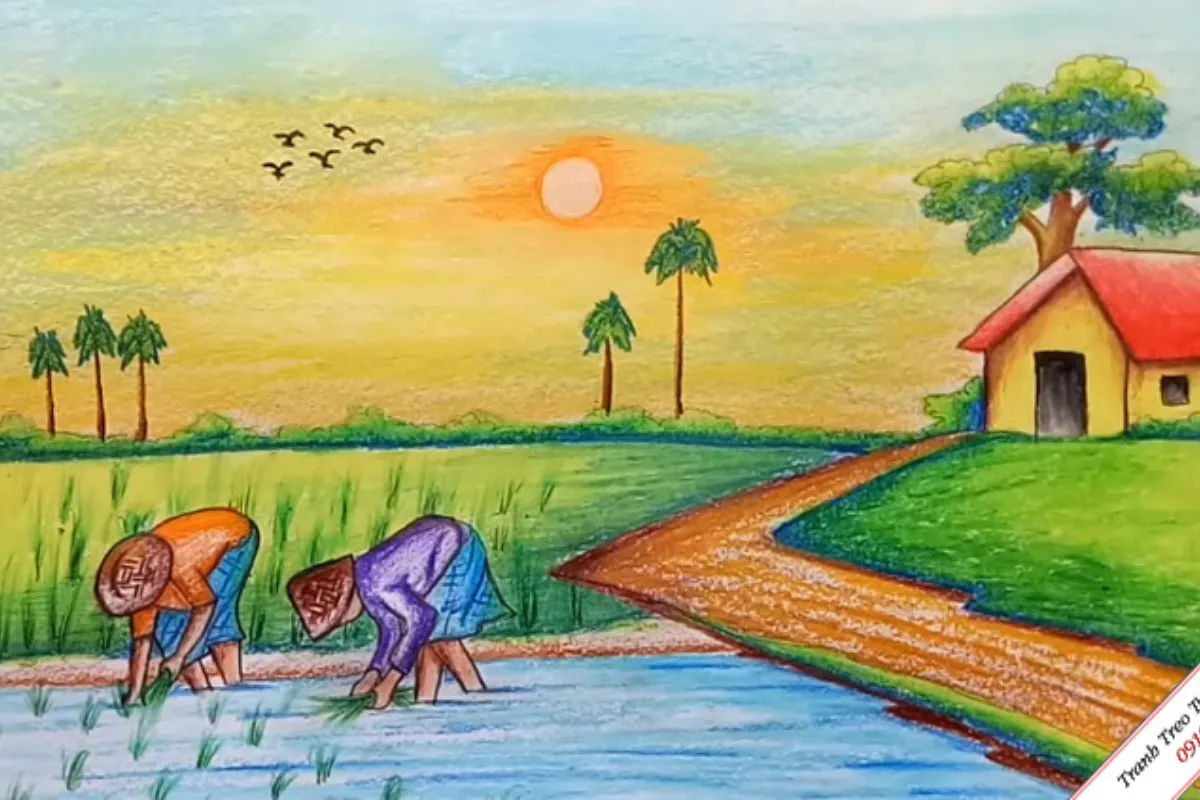 Hướng dẫn vẽ tranh Phong Cảnh đơn giản cho học sinh lớp 7 - Chọn chủ đề phong cảnh